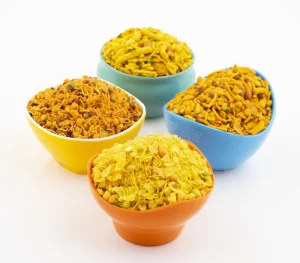 indian-traditional-namkeen-food-collection-isolated-white-background-195355911